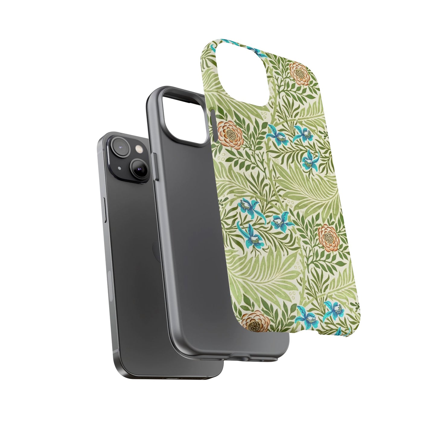 Tough Cases Phone Case, Botanical Print Phone Cover, Floral Smartphone Accessory, Nature-Inspired Tech Gear, Gift for Plant Lovers