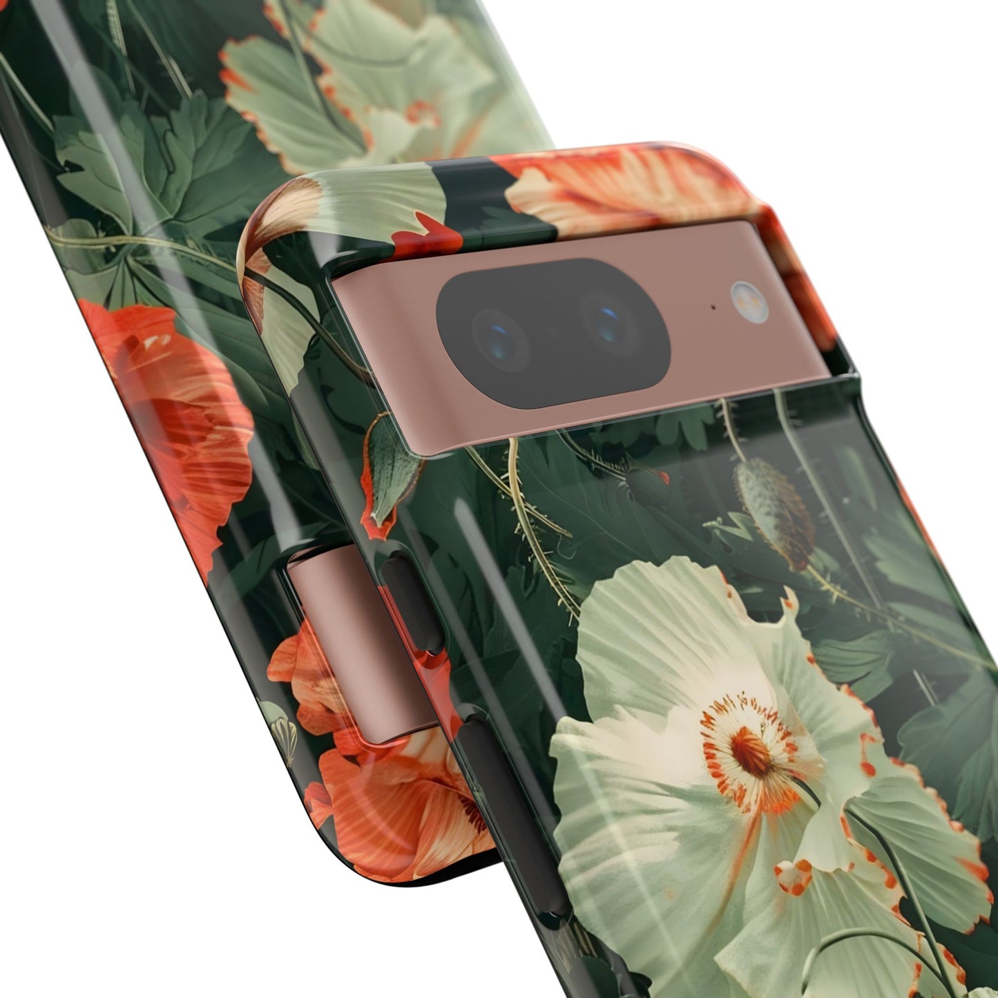 Floral Phone Case - Tough Cases, Botanical Design, Gift for Friends, Trendy Mobile Cover, Personalized Phone Accessory