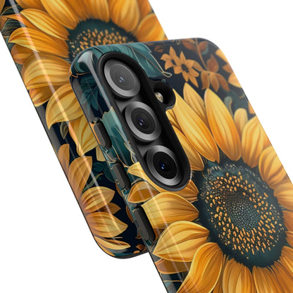 Sunflower Phone Case - Bright Floral Design, Stylish Tough Cover for Sunflower Lovers, Gift for Plant Enthusiasts, Mom Gift, Nature Lovers