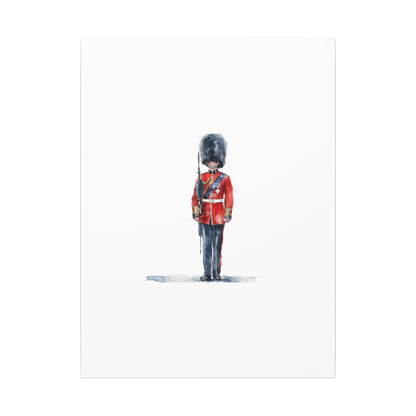Royal Guard Canvas Art Print, British Soldier Wall Decor, Home Decoration, Gift for History Lovers, Art for Offices, Unique Wall Gallery