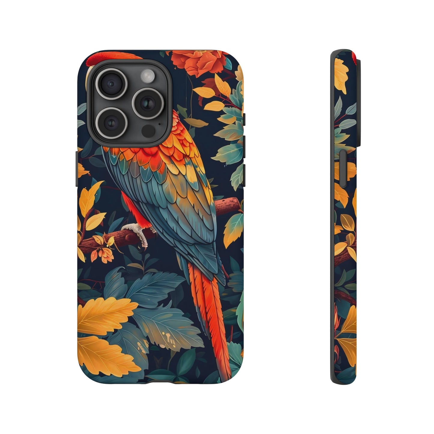 Vibrant Parrot Phone Case - Tough, Stylish, Nature-Inspired, Tropical, Wildlife, Perfect Gift, Summer Vibes