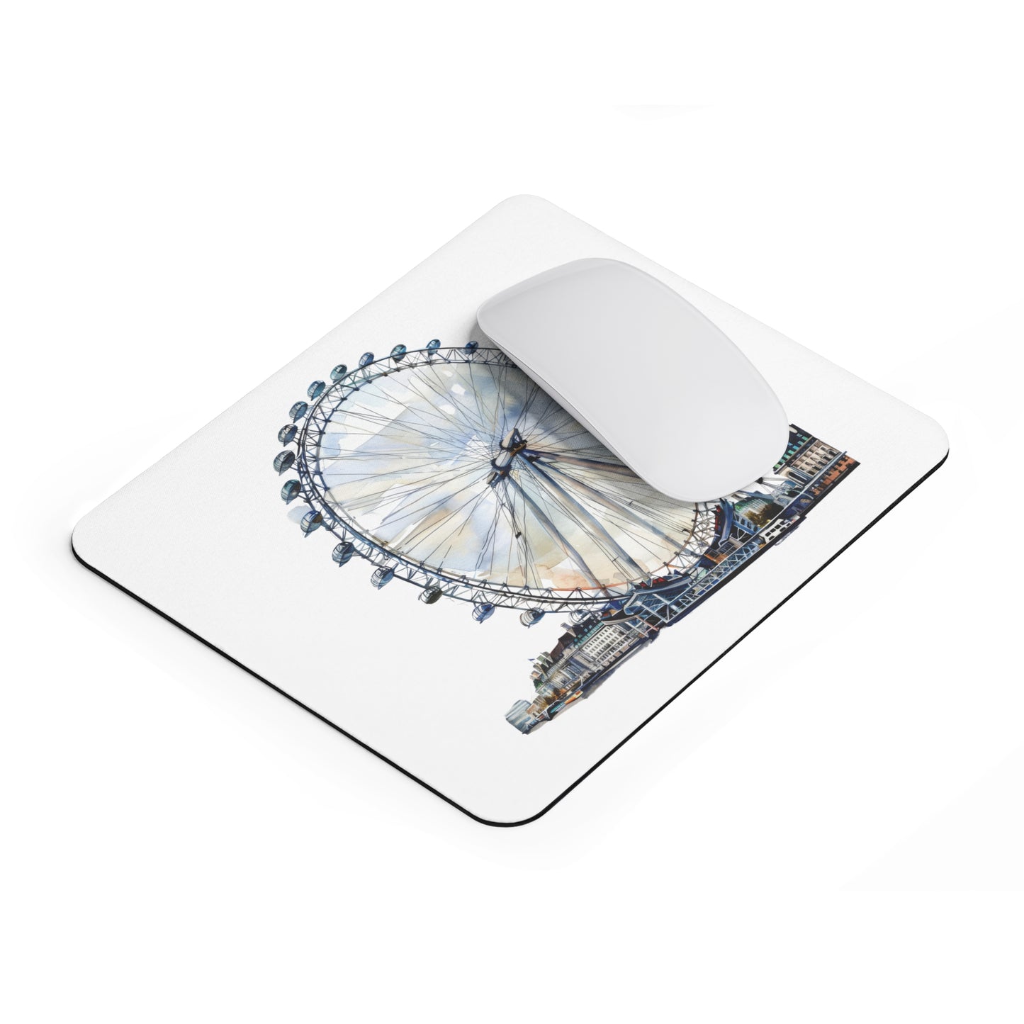 London Eye Mouse Pad - Perfect Gift for Travelers, Office Decor, Home Office Essentials, Desk Accessories, Unique Stationery
