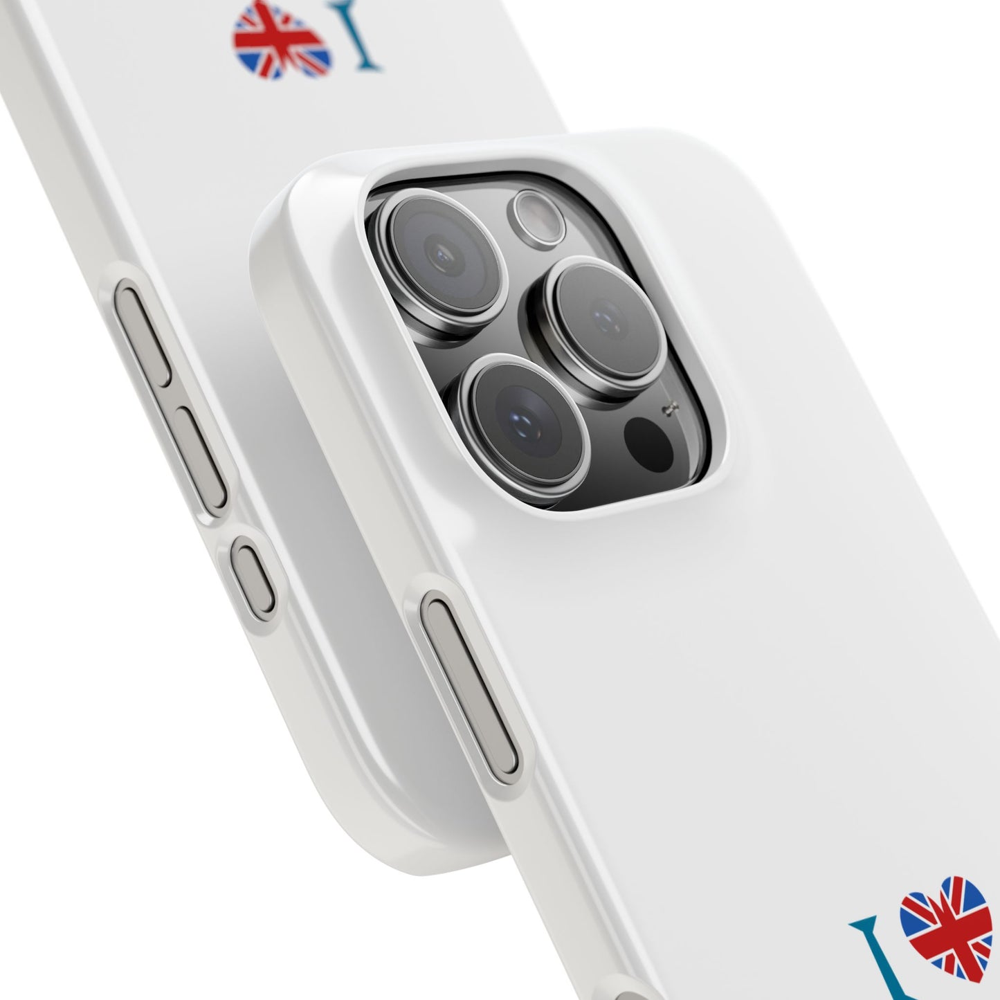 I Love England Slim Phone Case, UK Pride Phone Cover, Gift for Travelers, Smartphone Accessory, England Souvenir Case