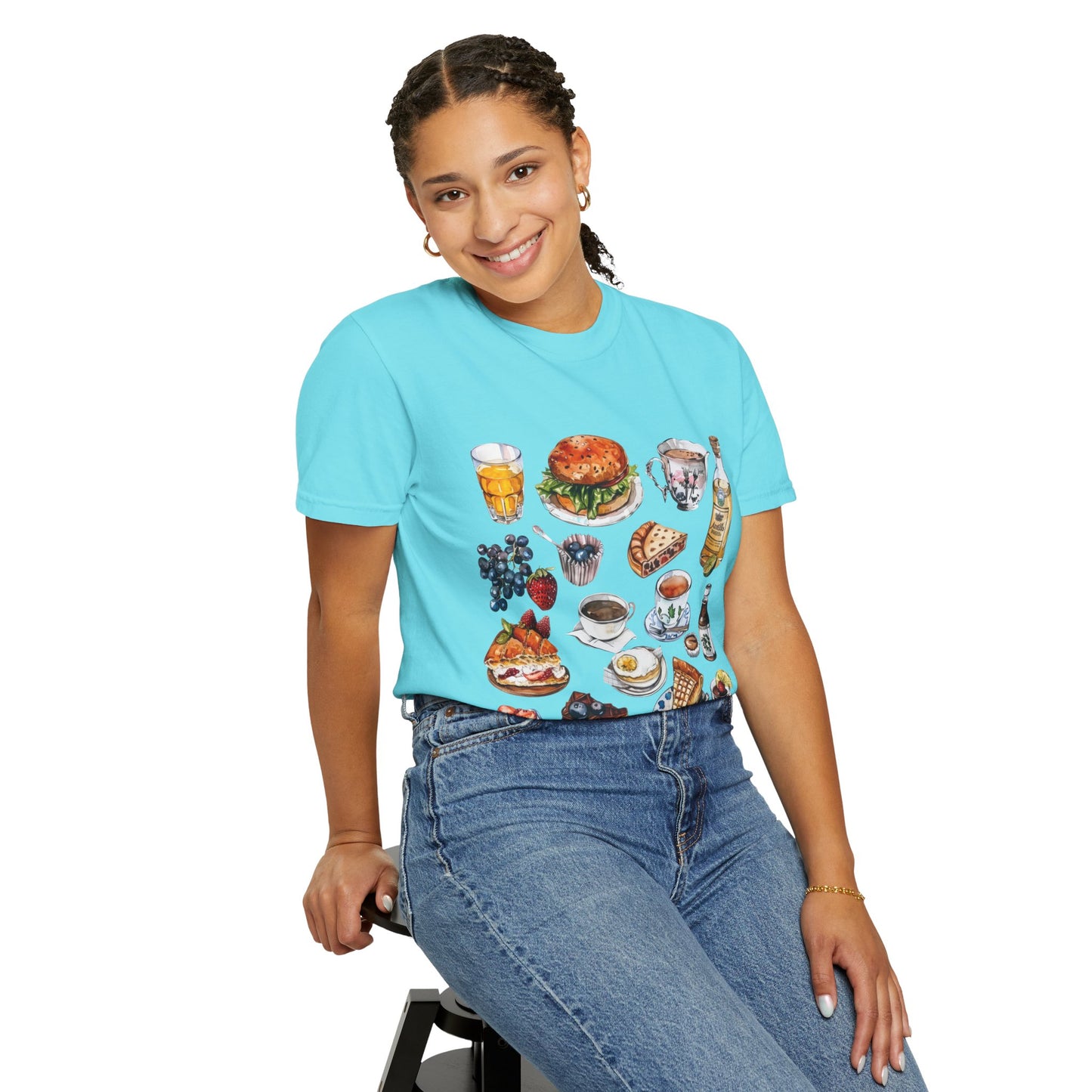 Unisex Garment-Dyed T-shirt - Heritage and Charm - England's Iconic Symbols