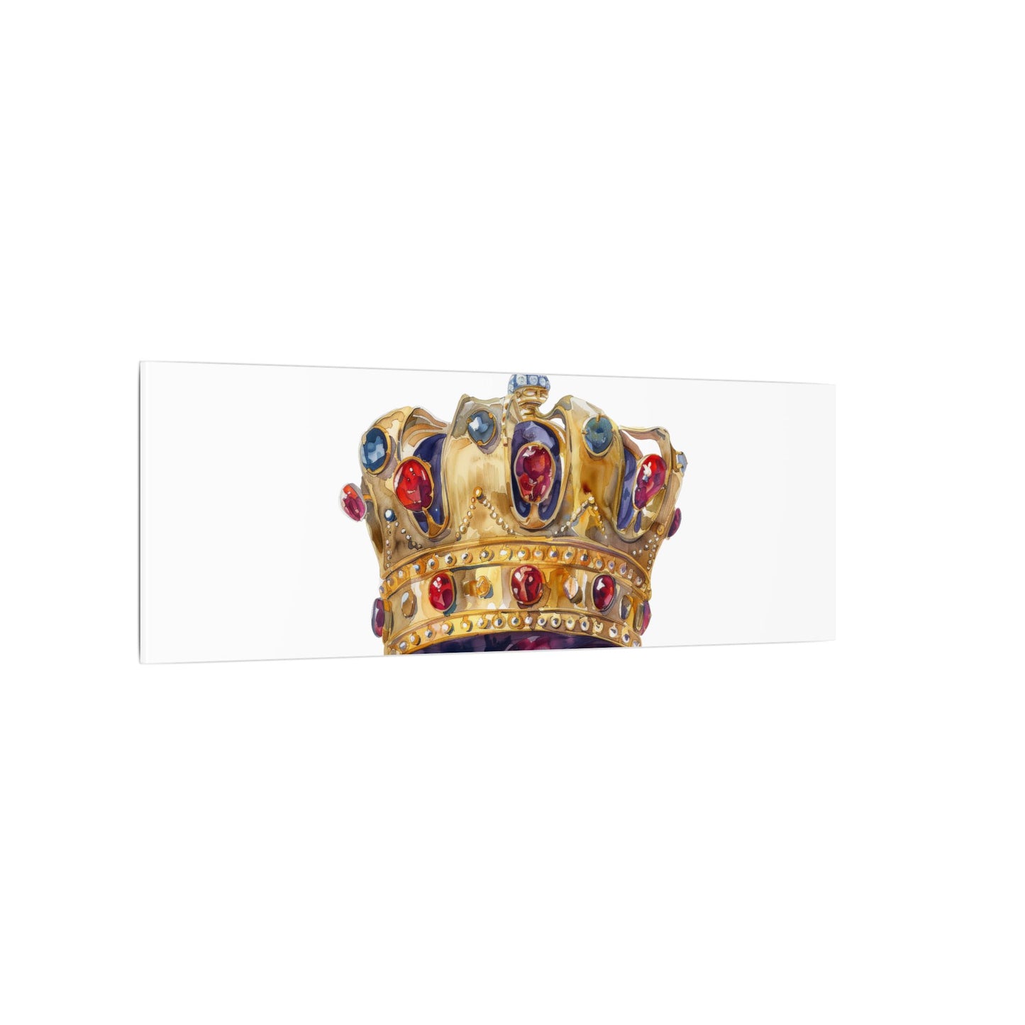 Crown Art Print, Royal Wall Decor, Matched for Home or Office, Gift for Art Lovers, Unique Royalty Artwork