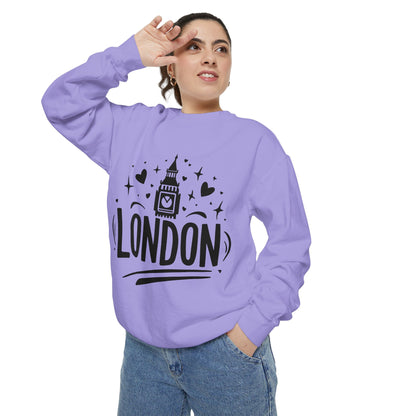 Unisex Garment-Dyed Sweatshirt - Lovely London
