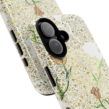 Elegant Floral Phone Case, Tough Cases for iPhone, Stylish Smartphone Cover, Protection with Floral Art, Unique Gift for Her