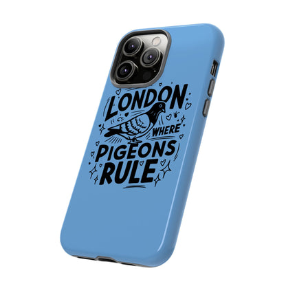 London Pigeon Phone Case, Urban Art Accessory, Tough Phone Cover, Gift for Bird Lovers, London Souvenir, Unique Cell Phone Case