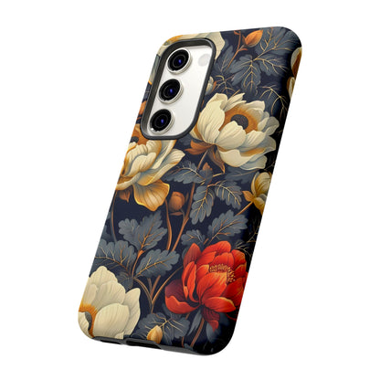 Floral Phone Case - Tough Cases, Stylish Mobile Cover, Flower Design, Holiday Gift, Trendy Accessory, Eco-Friendly Case