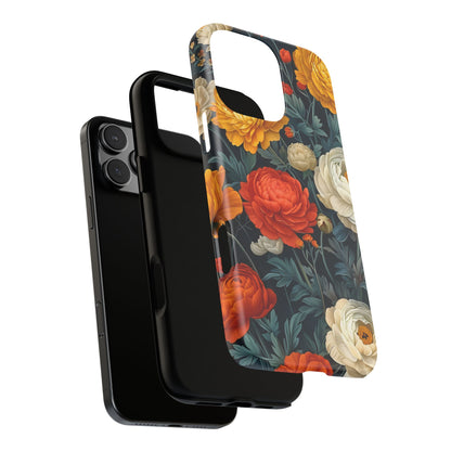 Floral Tough Case for Phones | Durable Floral Phone Cover, Boho Chic, Unique Gift for Her, Phone Protection, Flower Design