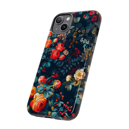 Floral Phone Case, Tough Cases for Protection, Vibrant Floral Design, Chic Gift for Her, Stylish Accessories