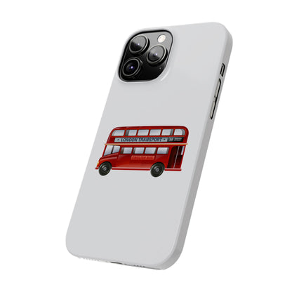 Vintage London Bus Phone Cases | Slim Phone Cover, London Gifts, Travel Accessories, Unique Phone Case, Bus Lover Gift