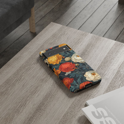 Floral Tough Case for Phones | Durable Floral Phone Cover, Boho Chic, Unique Gift for Her, Phone Protection, Flower Design