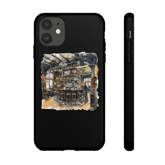 Artistic Phone Case | Tough Cases | Vintage Bar Design | Unique Gift for Cocktail Lovers, Bar Enthusiasts, Home Decor, Birthday, Holidays