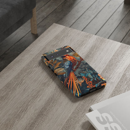 Vibrant Phone Case with Exotic Bird Design, Floral Phone Cover, Tough Case for Nature Lovers, Unique Gift Idea, Phone Accessory, [...]