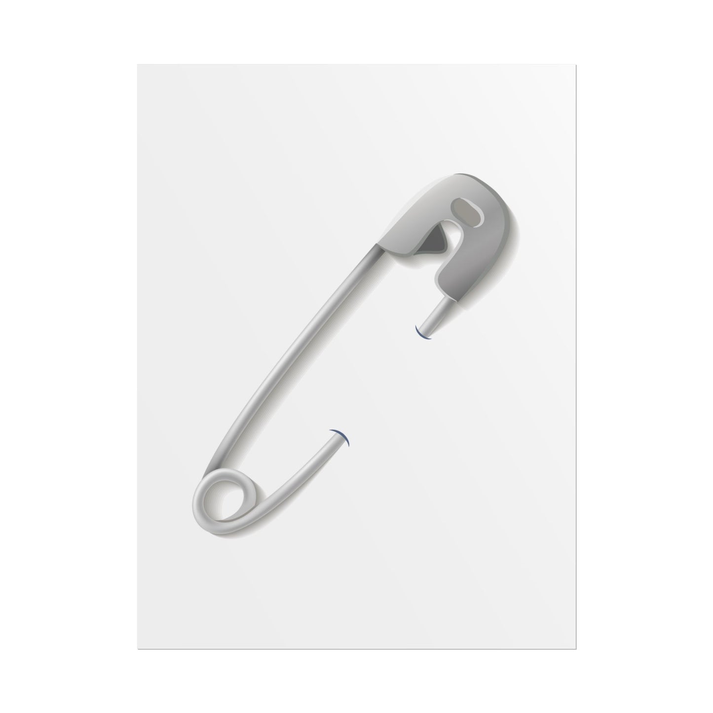 Minimalist Safety Pin Wall Art, Modern Decor, Unique Gift, Home Aesthetic, Art Print, Rolled Poster, Contemporary Interior Design