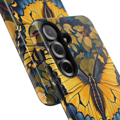 Colorful Butterfly Phone Case, Floral Design, Tough Cases, Protective Cover, Gifts for Nature Lovers, Birthday Present