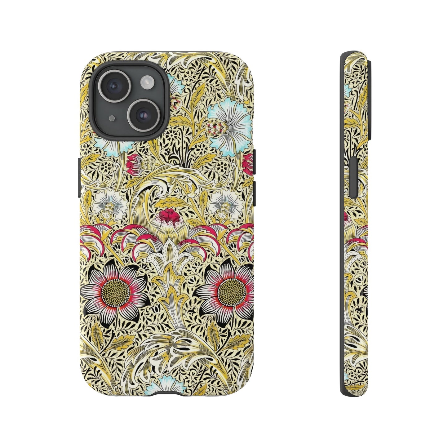 Floral Phone Case - Tough Cases, Floral Design, Stylish, Protective, Unique Gift for Her, Phone Accessories