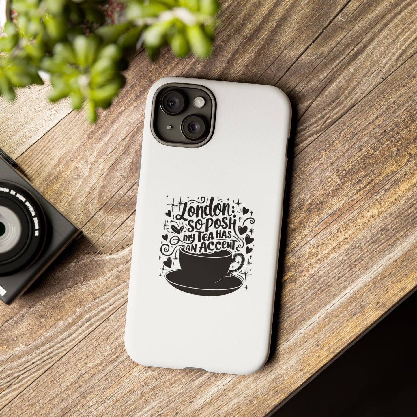 Posh Tea iPhone Case - London Accent Design