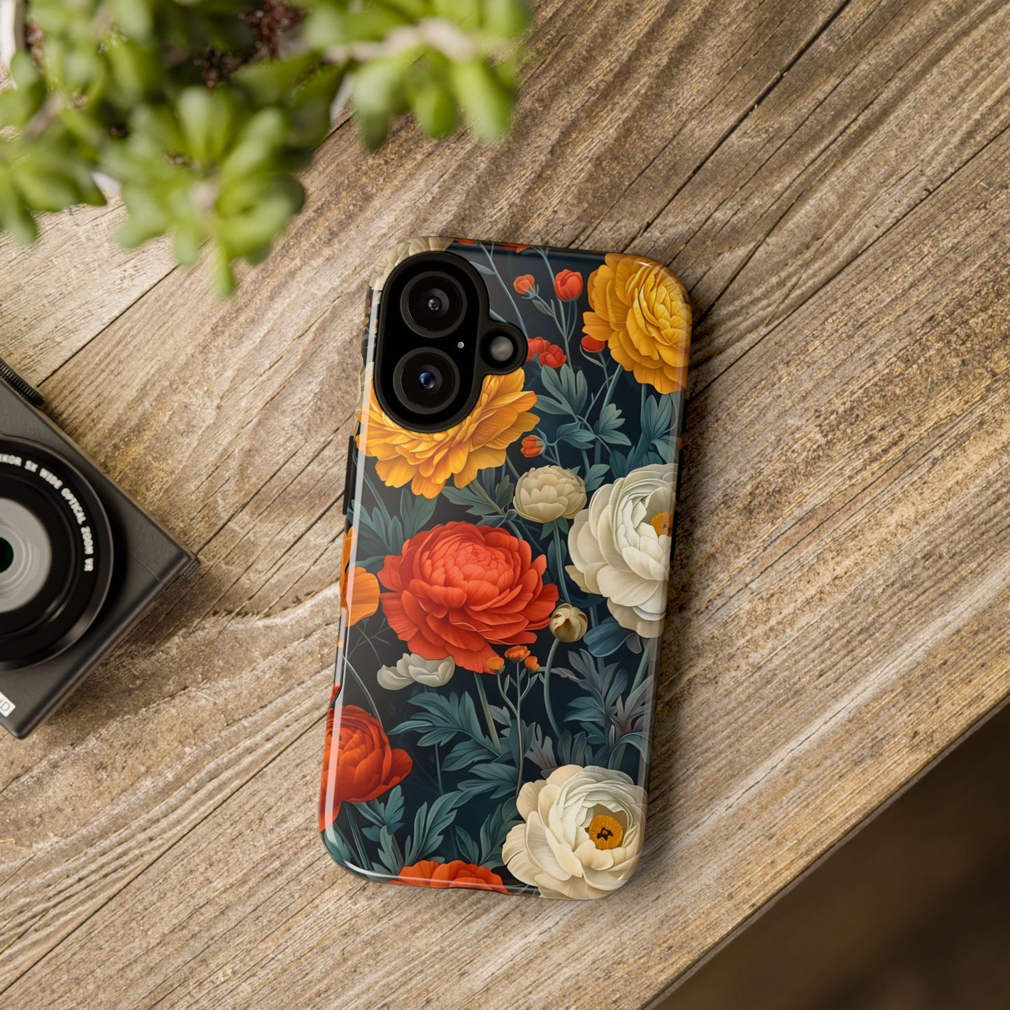 Floral Tough Case for Phones | Durable Floral Phone Cover, Boho Chic, Unique Gift for Her, Phone Protection, Flower Design