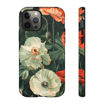 Floral Phone Case - Tough Cases, Botanical Design, Gift for Friends, Trendy Mobile Cover, Personalized Phone Accessory