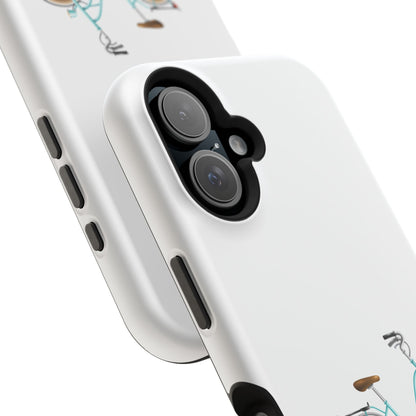 Charming Bicycle Magnetic Tough Case, Fun Phone Cover, Bike Lover Gift, Unique Mobile Accessory, Perfect for Fall and Spring Adventures