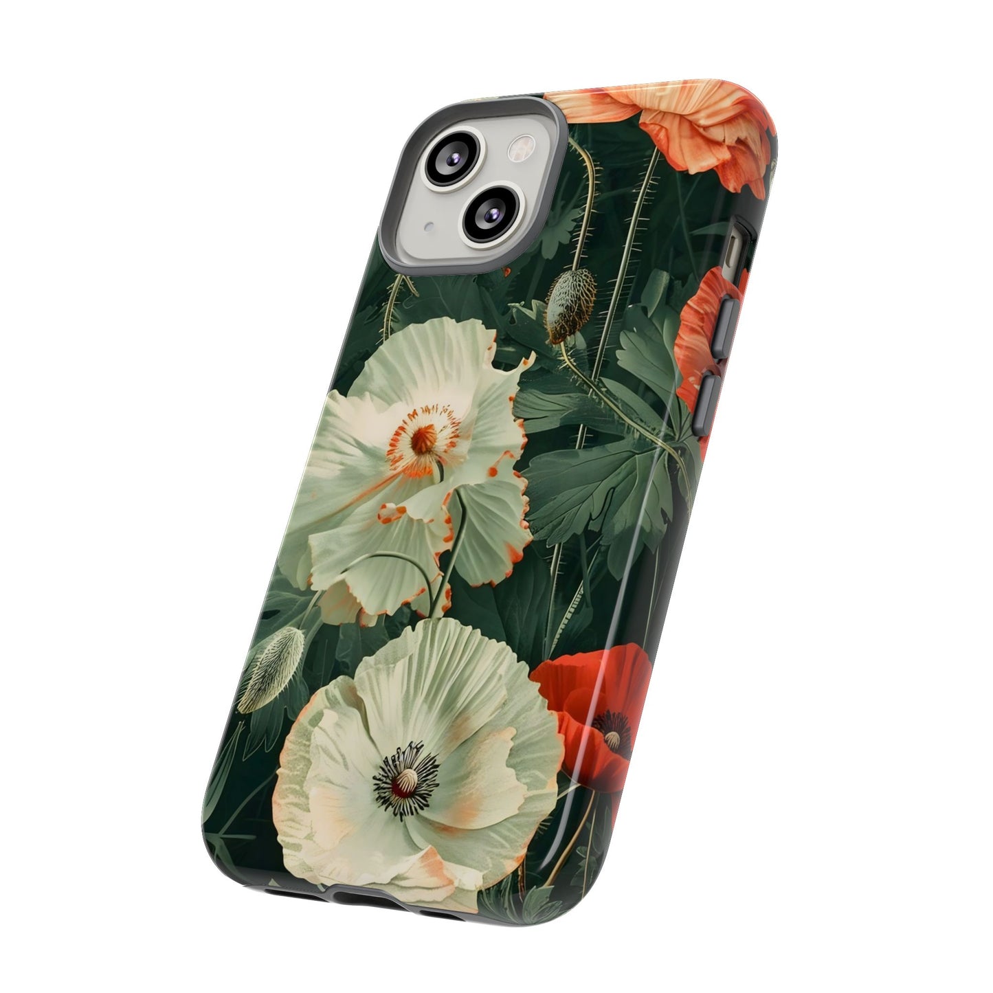 Floral Phone Case - Tough Cases, Botanical Design, Gift for Friends, Trendy Mobile Cover, Personalized Phone Accessory