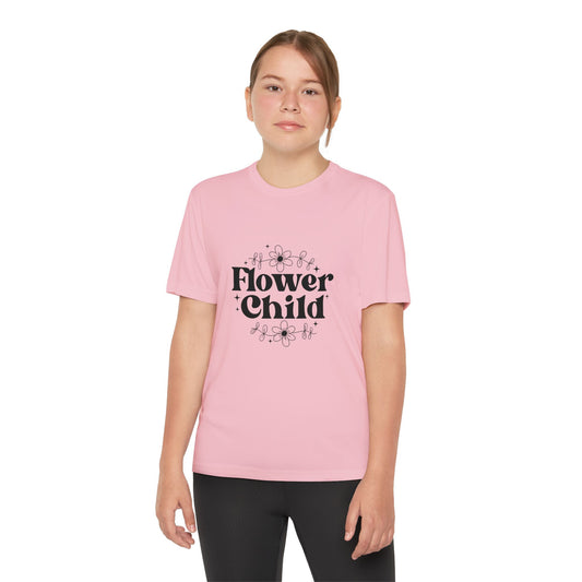 Youth Flower Child Tee - Cool & Fun T-Shirt for Kids
