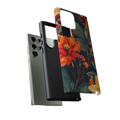 Tough Floral Phone Case | Tropical Vibe, Gift for Nature Lovers, Summer Beach Accessory, Floral Pattern, Trendy Phone Accessories
