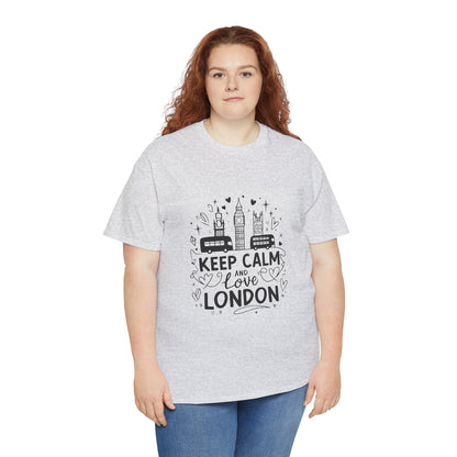Unisex Heavy Cotton Tee - Keep Calm and Love London