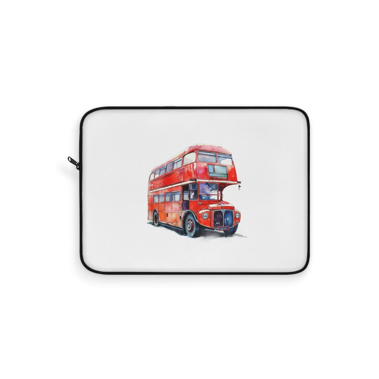 Red Double-Decker Bus Laptop Sleeve | Trendy Tech Case, Gift for Student, Travel Lover, Cute Computer Accessory, Bus Enthusiast