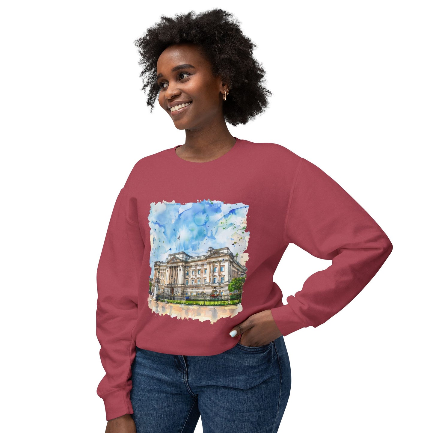Unisex Lightweight Crewneck Sweatshirt - British Nature - Landscapes - Natural Beauty