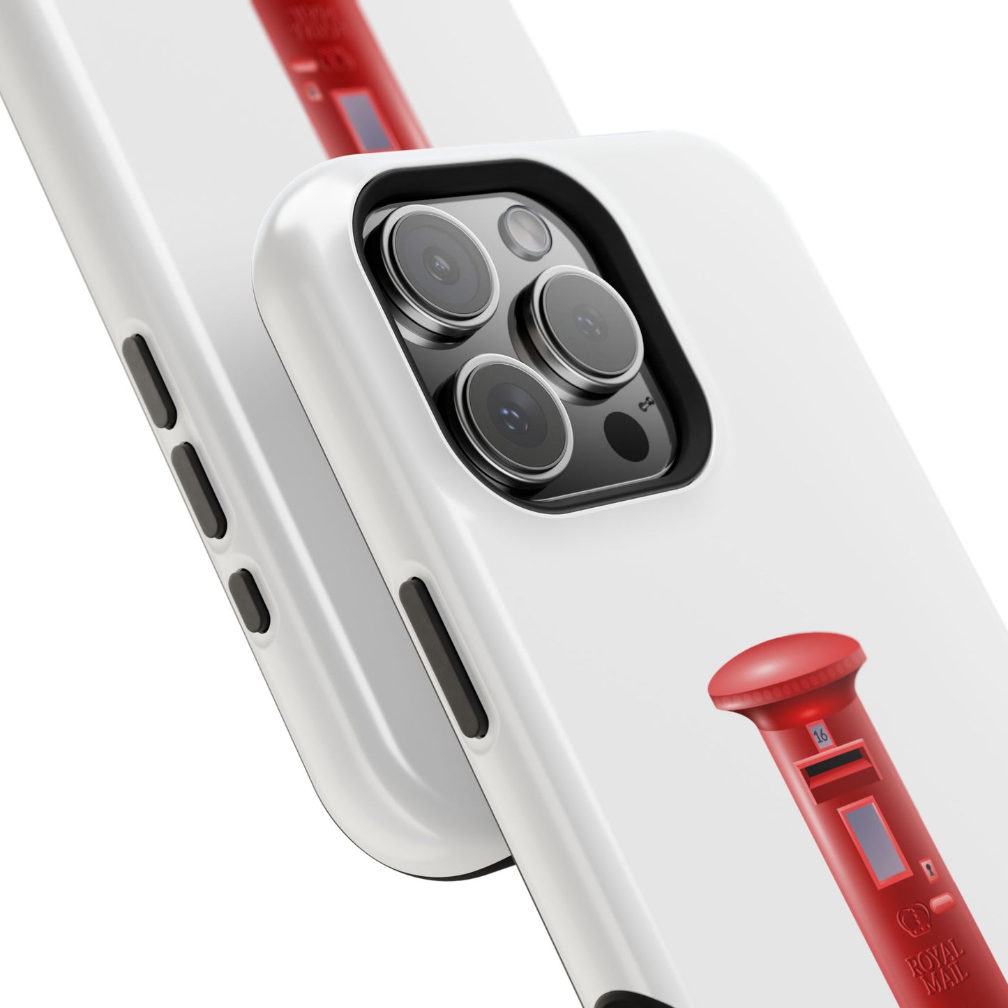 Red Post Box Magnetic Tough Case, Phone Case for Mail Lovers, Unique Gift for Stationery Enthusiasts, Postal Theme iPhone Cover, Fun Gadget