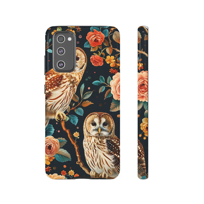 Owl Phone Case with Floral Design, Tough Phone Cover for Nature Lovers, Gift for Bird Enthusiasts, Stylish Protection for Smartphones, [...]