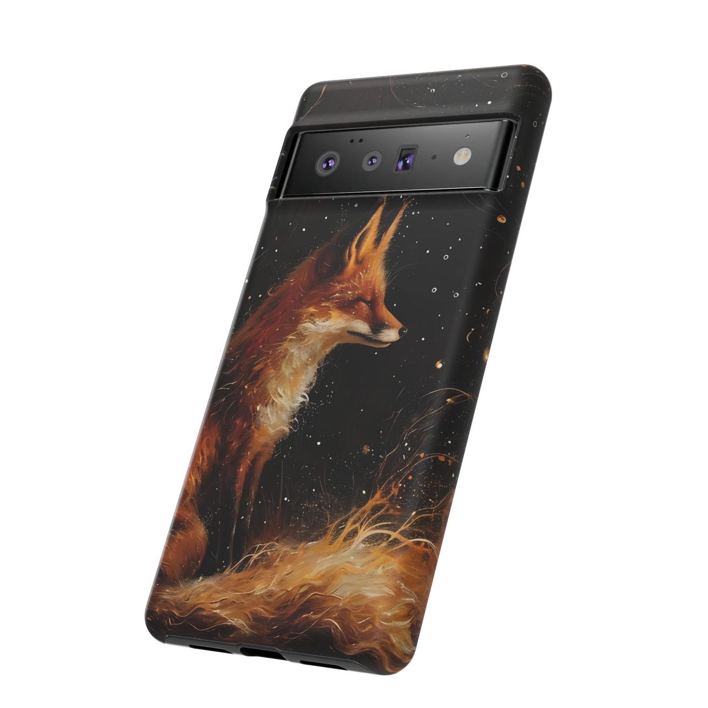 Phone Case with Artistic Fox Design, Cozy Gift for Nature Lovers, Cute Animal Case for Holiday, Unique Decorative Cover