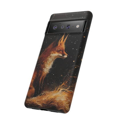Phone Case with Artistic Fox Design, Cozy Gift for Nature Lovers, Cute Animal Case for Holiday, Unique Decorative Cover