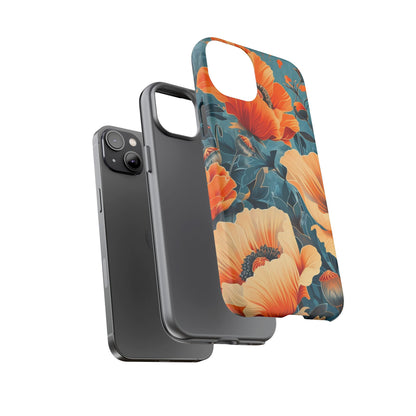 Floral Phone Case, Tough Cases for Protection and Style, Spring Aesthetic, Gift for Her, Phone Accessory for Nature Lovers