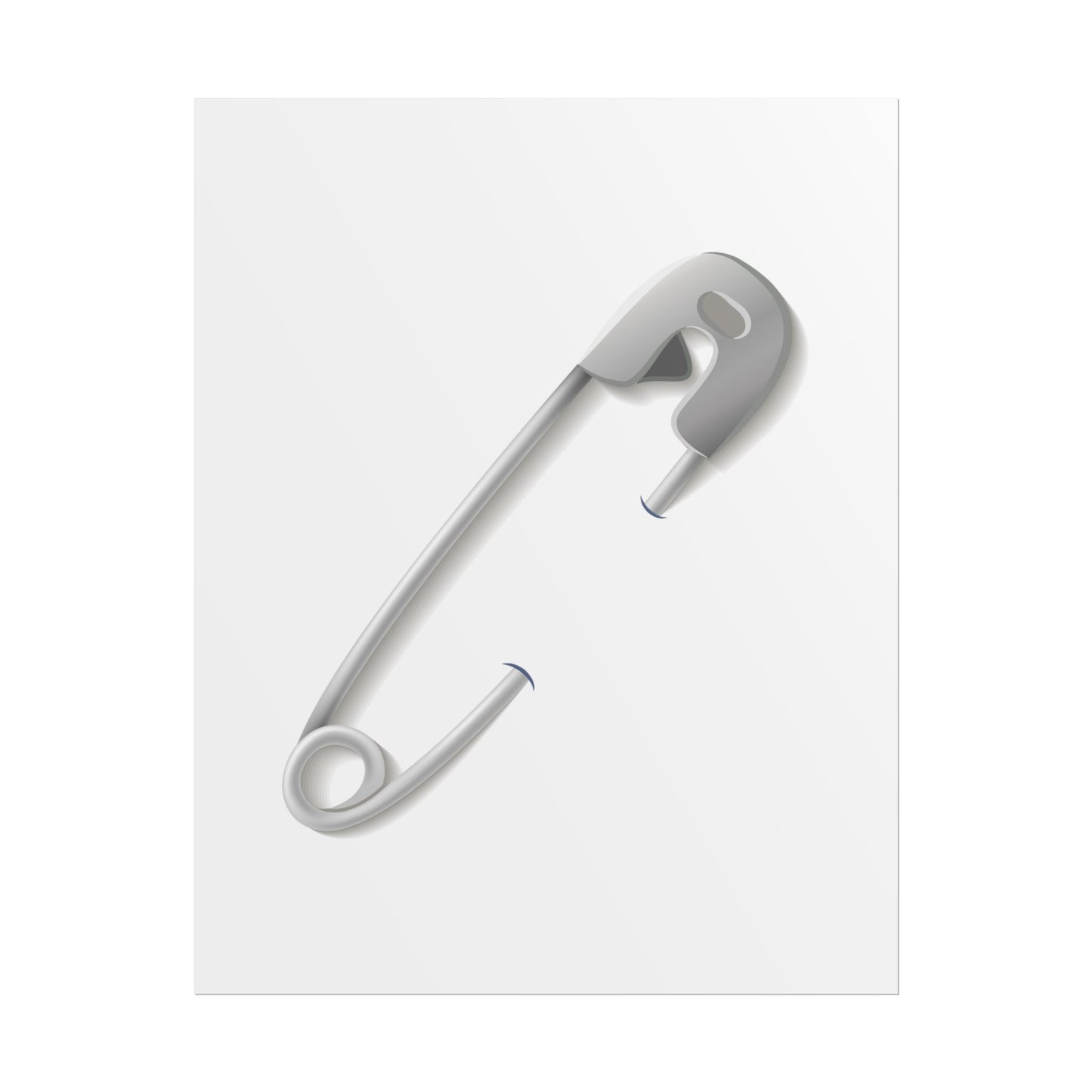 Minimalist Safety Pin Wall Art, Modern Decor, Unique Gift, Home Aesthetic, Art Print, Rolled Poster, Contemporary Interior Design