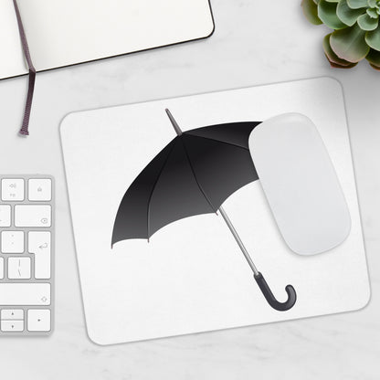 Stylish Black Umbrella Mouse Pad - Perfect Gift for Home Office, Gamer, Work Desk, Minimalist Decor, Rainy Day Vibe