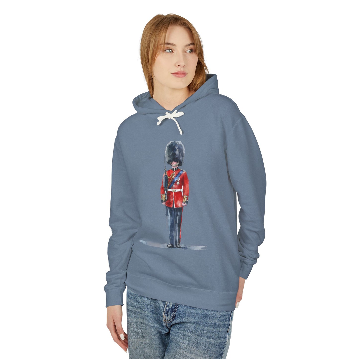 Unisex Lightweight Hooded Sweatshirt - Historic and Iconic - The British Soldier in Red