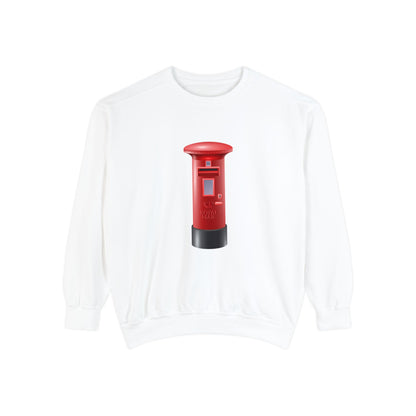 Unisex Garment-Dyed Sweatshirt Durable - Classic UK Royal Mailbox