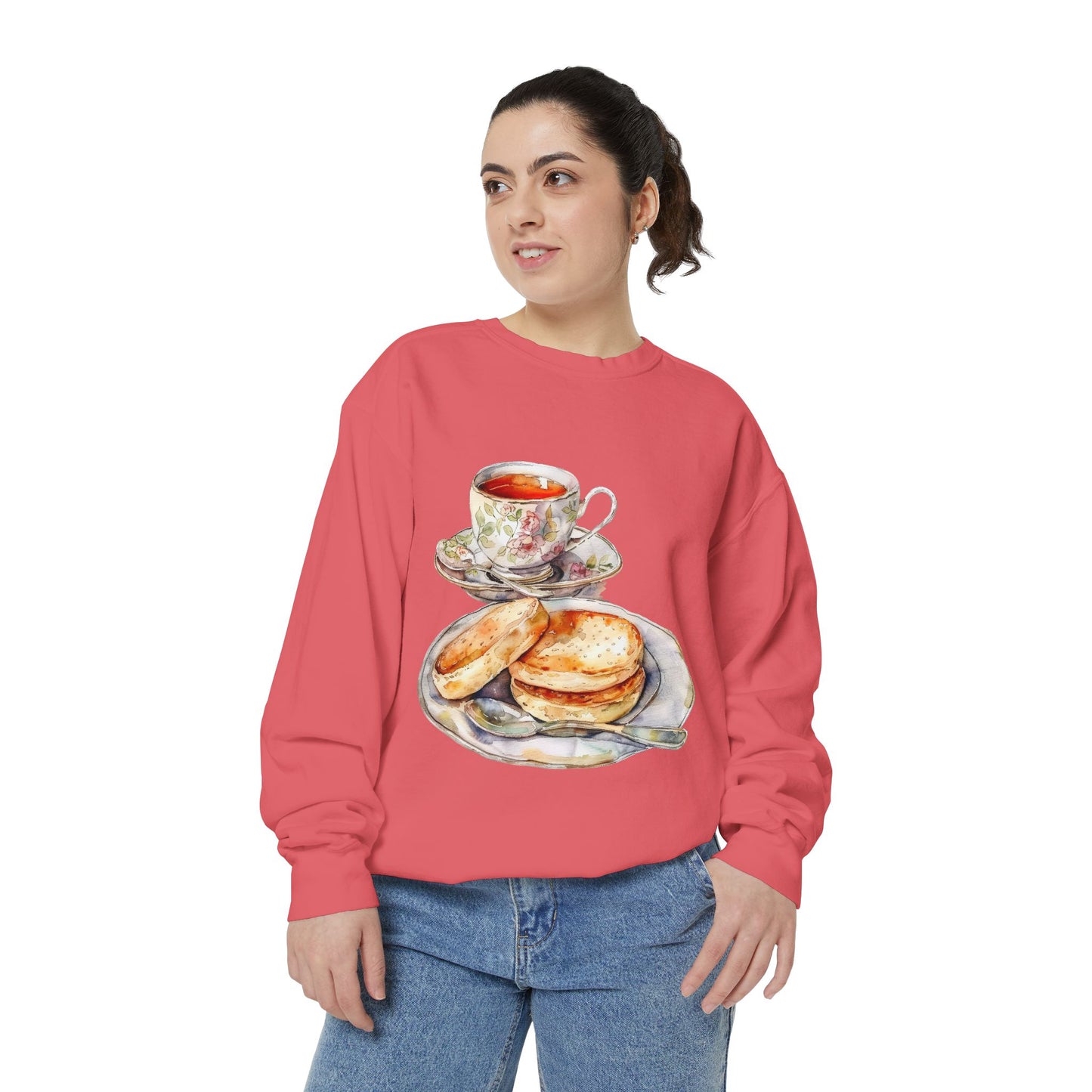 Unisex Garment-Dyed Sweatshirt - Pomp and Plate - Traditional Royal British Meals