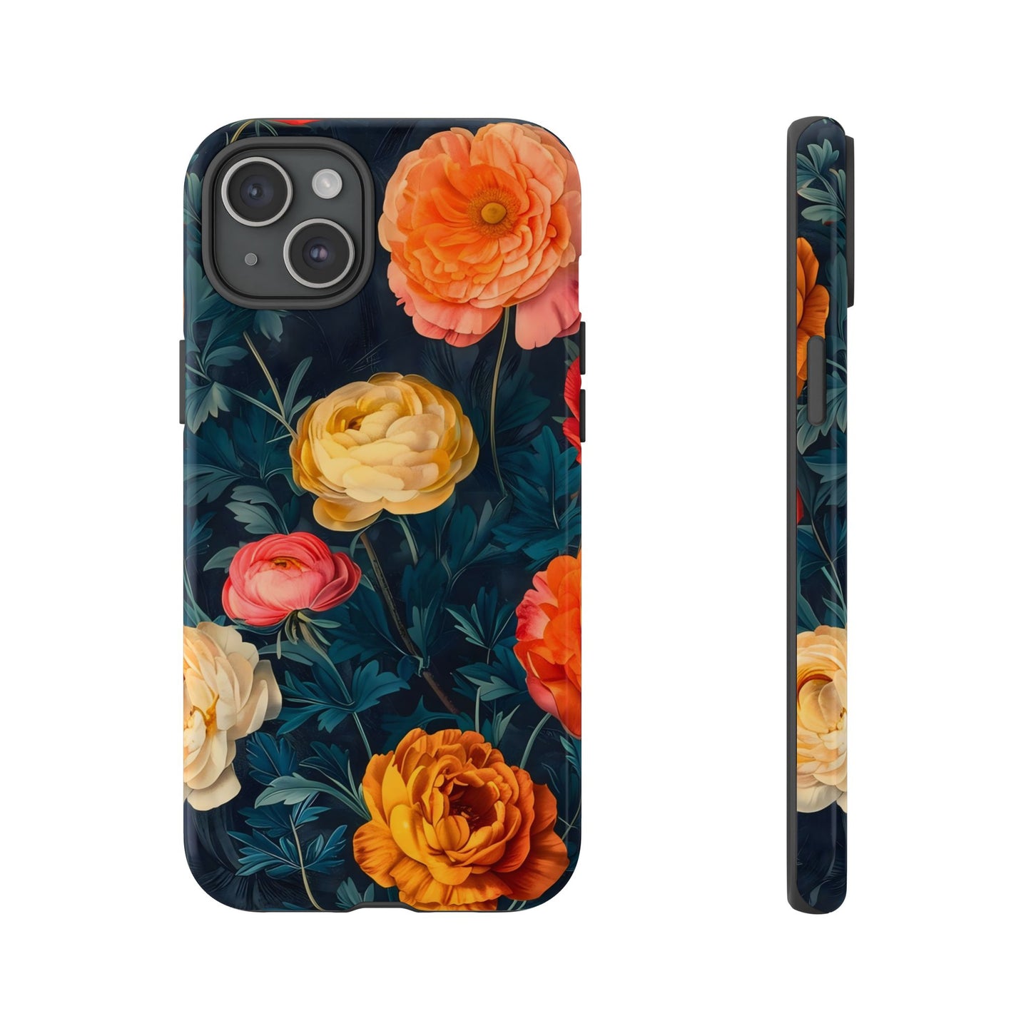 Floral Phone Case - Tough Cases, Stylish Protection, Gift for Flower Lovers, Customizable Cover, Floral Design Mobile Accessory