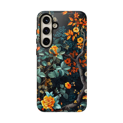 Floral Phone Case | Tough Cases, Protective Cover, Gift for Her, Autumn Vibes, Floral Phone Accessory, Unique Design
