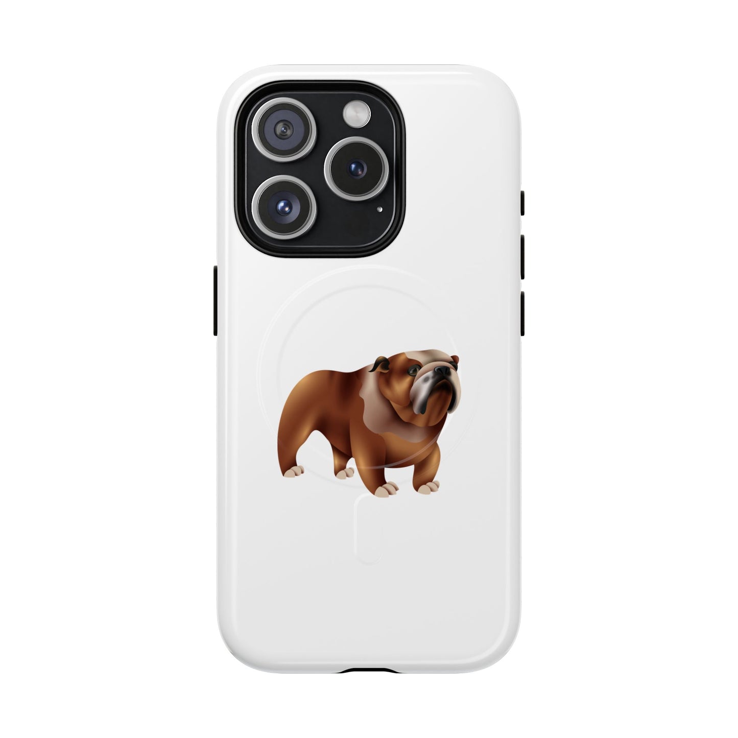 Custom Bulldog Tough Magnetic Case for iPhone, Pet Lover Gift, Durable Phone Protection, Unique Bulldog Design, Dog Owner Accessories