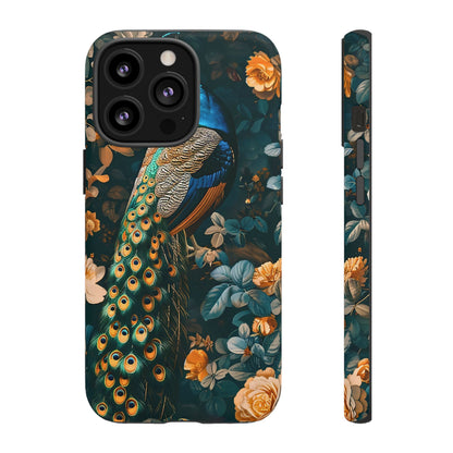 Peacock Phone Case - Elegant Floral Design, Tough Case for Protection, Unique Gift for Nature Lovers, Stylish Accessory, Eco-Friendly