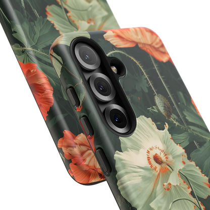 Floral Phone Case - Tough Cases, Botanical Design, Gift for Friends, Trendy Mobile Cover, Personalized Phone Accessory