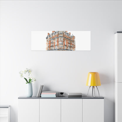 Artistic Matte Canvas Print of Historic Building, Wall Art Decor, Home Interior, Unique Gift, Fine Art, Architecture Lover, Urban Design
