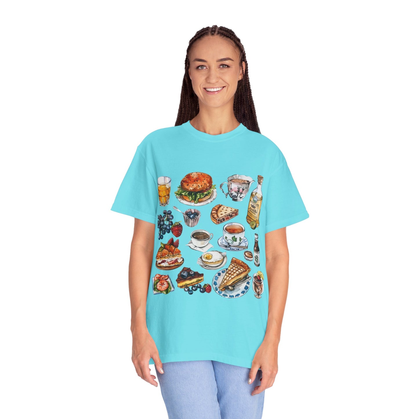 Unisex Garment-Dyed T-shirt - Heritage and Charm - England's Iconic Symbols