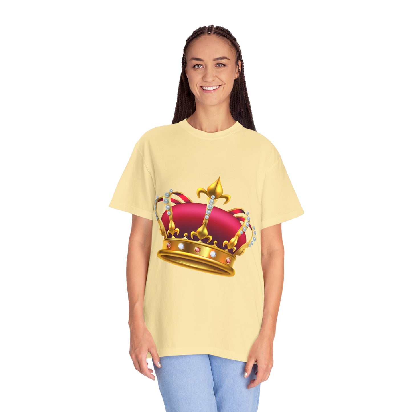 Unisex Garment-Dyed T-shirt - British Royal Crown